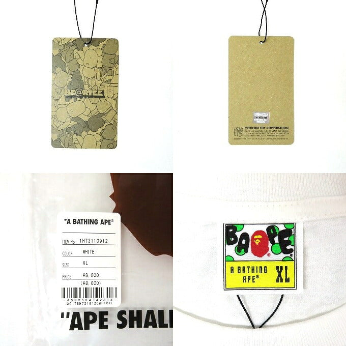 A BATHING APE x MEDICOM TOY Camo Bear T-Shirt Size XL