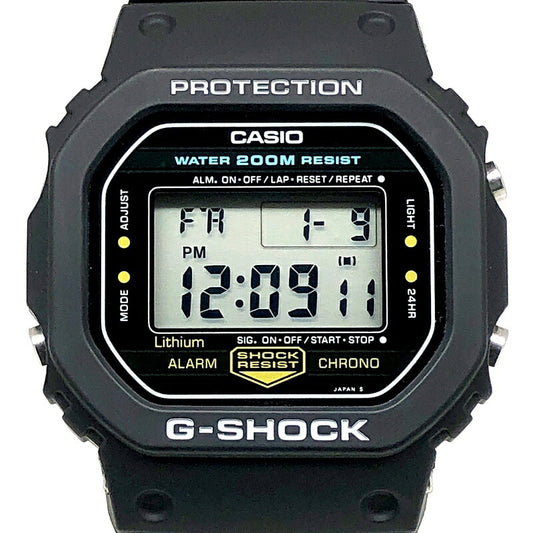 G-SHOCK DW-5200C-1 80s Vintage ONE SIZE Watch Size ONE SIZE