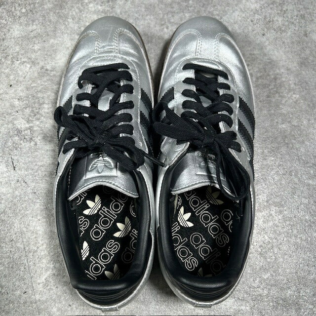 Adidas SAMBA OG Metallic Silver Sneakers Size 27.5