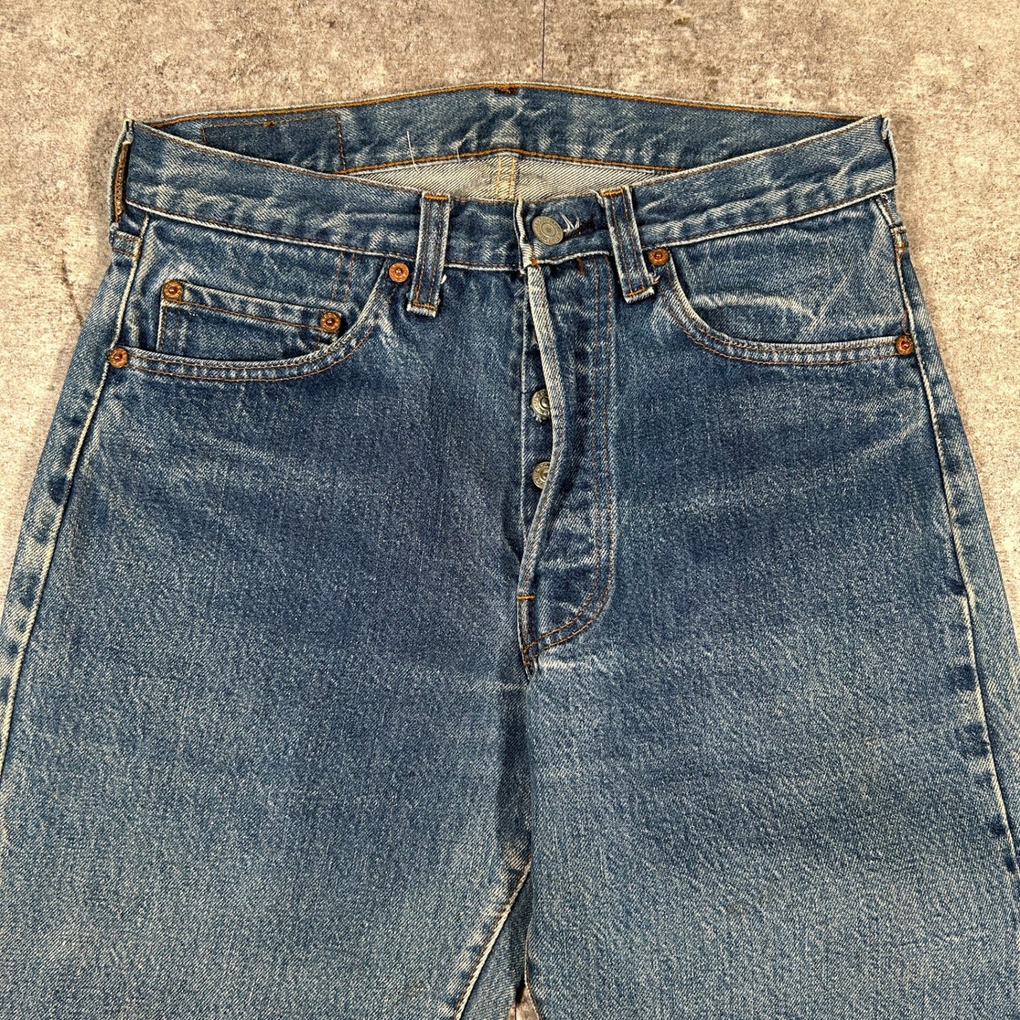LEVI'S 501 80s Vintage Red Line Selvedge Jeans Blue Size W30