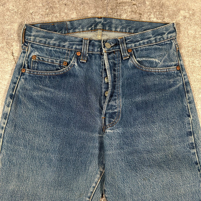 LEVI'S 501 80s Vintage Red Line Selvedge Jeans Blue Size W30