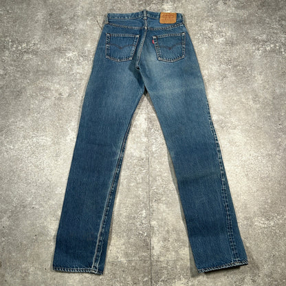LEVI'S 501 80s Vintage Red Line Selvedge Jeans Blue Size W30