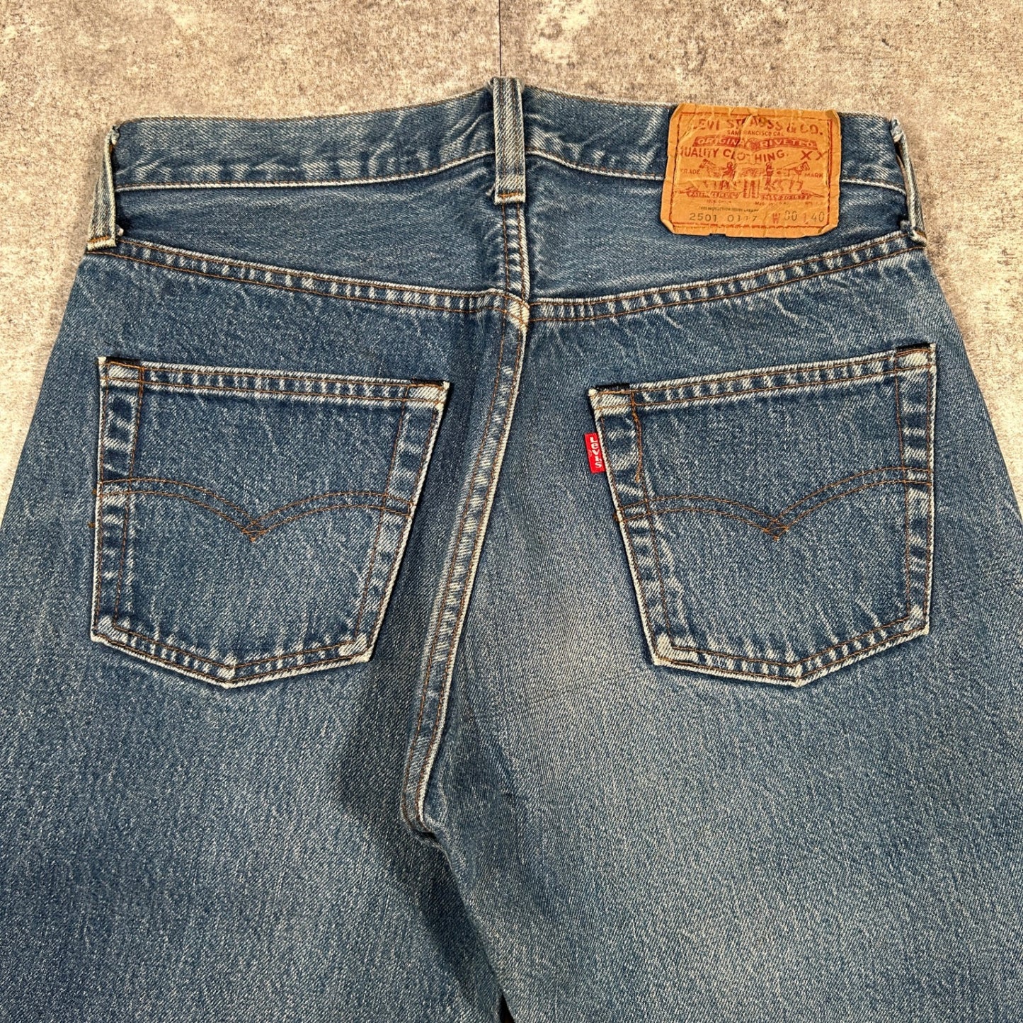 LEVI'S 501 80s Vintage Red Line Selvedge Jeans Blue Size W30