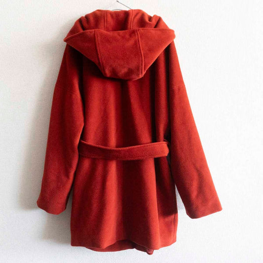 Max Mara Belted Gown Coat Red Size 36