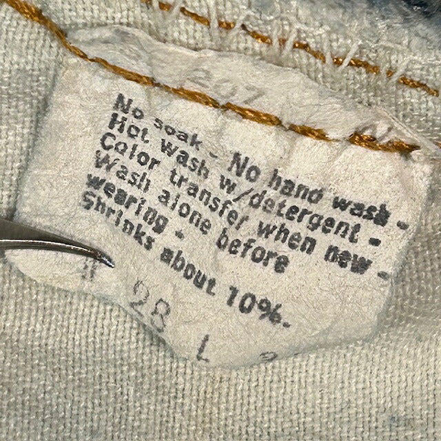 RED LINE Levi's 80s Vintage 501 Denim Jeans Size W28