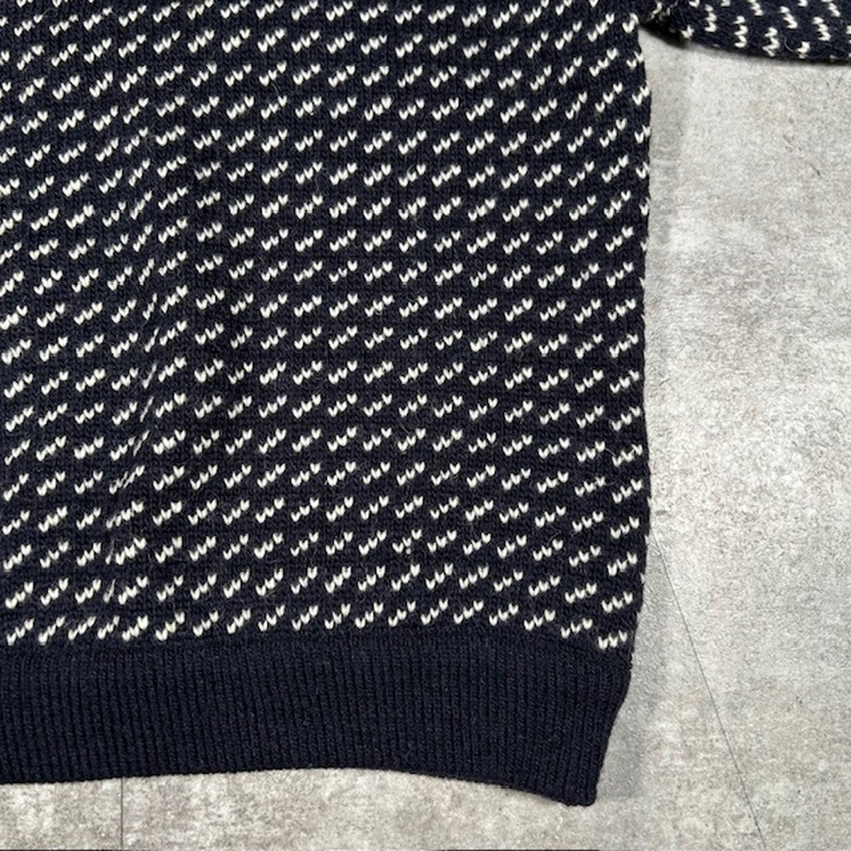 L.L.Bean 80s 90s Vintage Birdseye Knit Sweater Multi Size M