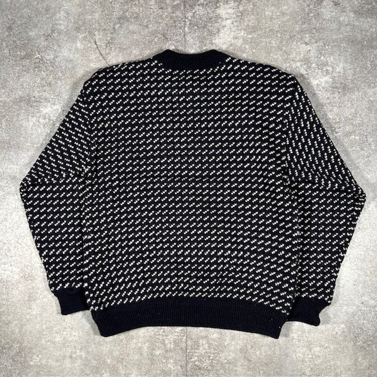 L.L.Bean 80s 90s Vintage Birdseye Knit Sweater Multi Size M