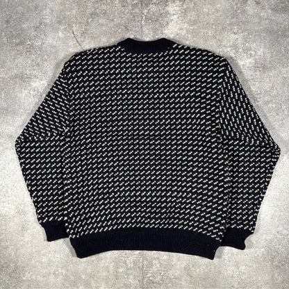 L.L.Bean 80s 90s Vintage Birdseye Knit Sweater Multi Size M