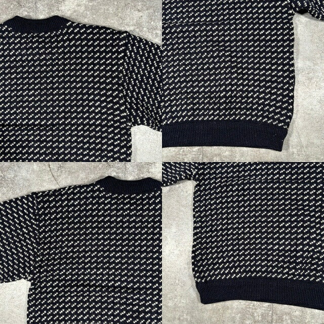 L.L.Bean 80s 90s Vintage Birdseye Knit Sweater Multi Size M