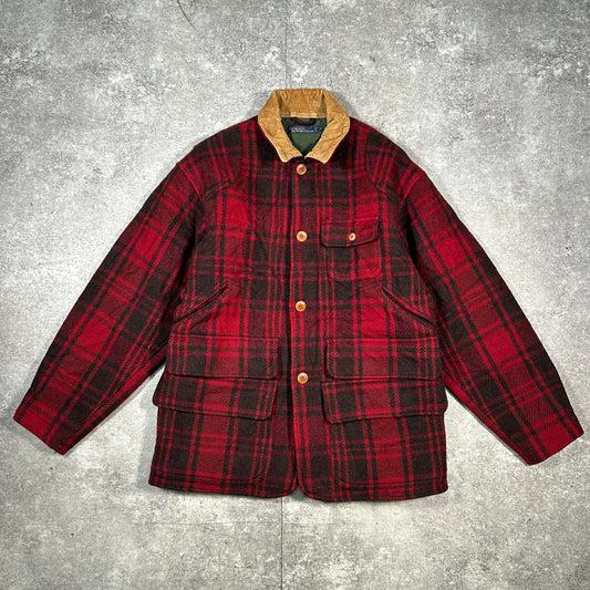 Polo by Ralph Lauren 90s Red Wool Hunting Jacket Size M