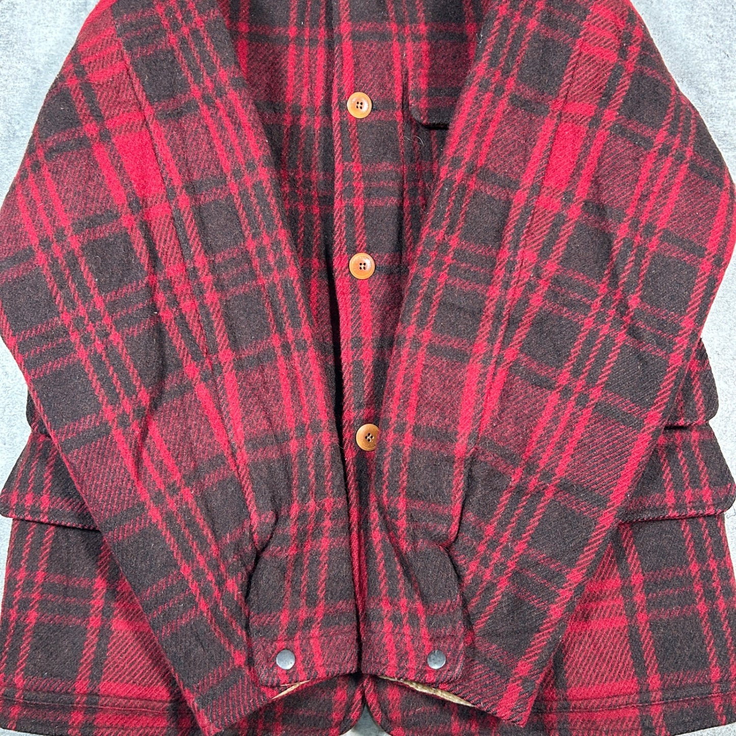 Polo by Ralph Lauren 90s Red Wool Hunting Jacket Size M