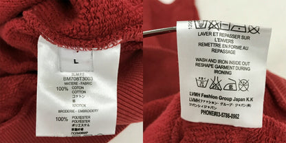 GIVENCHY Embroidered Logo Crewneck Sweatshirt Red Size L