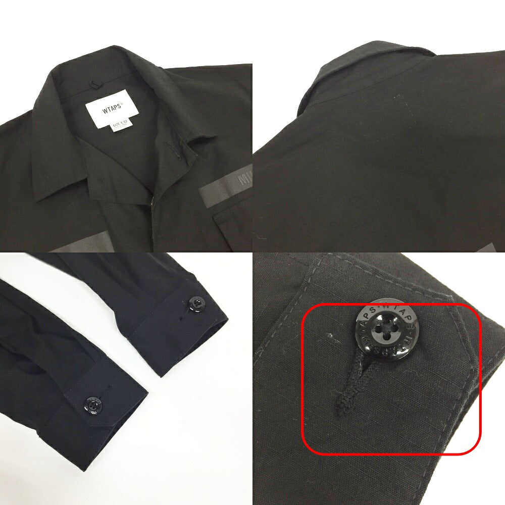 WTAPS JMOD 01 Ripstop Jungle Shirt Black Size 02