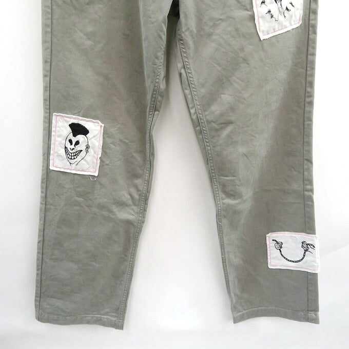 PACCBET Patchwork Pants Gray Size XS