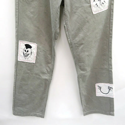PACCBET Patchwork Pants Gray Size XS
