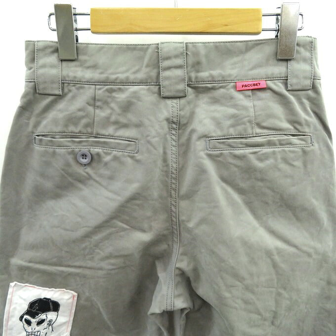 PACCBET Patchwork Pants Gray Size XS