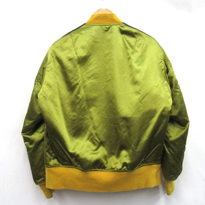 adidas 3-Stripe Varsity Bomber Jacket Gold Size M
