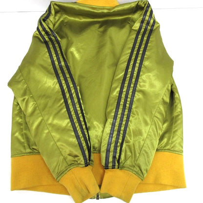 adidas 3-Stripe Varsity Bomber Jacket Gold Size M