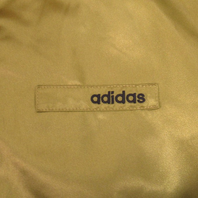 adidas 3-Stripe Varsity Bomber Jacket Gold Size M