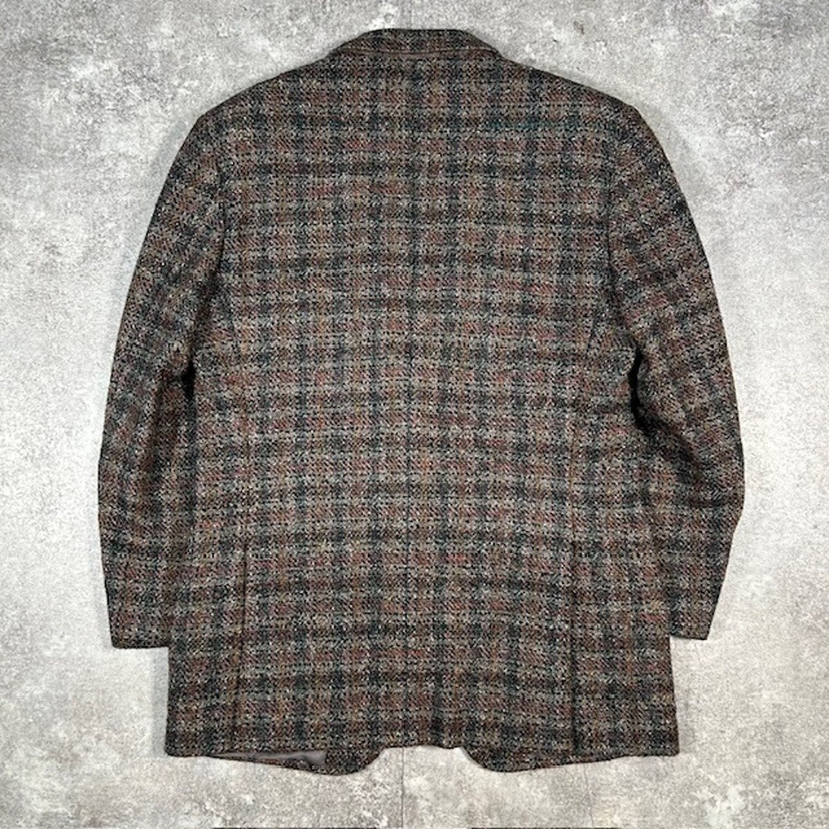 GIVENCHY 70s Wool Tweed 2B Tailored Jacket Brown Size M