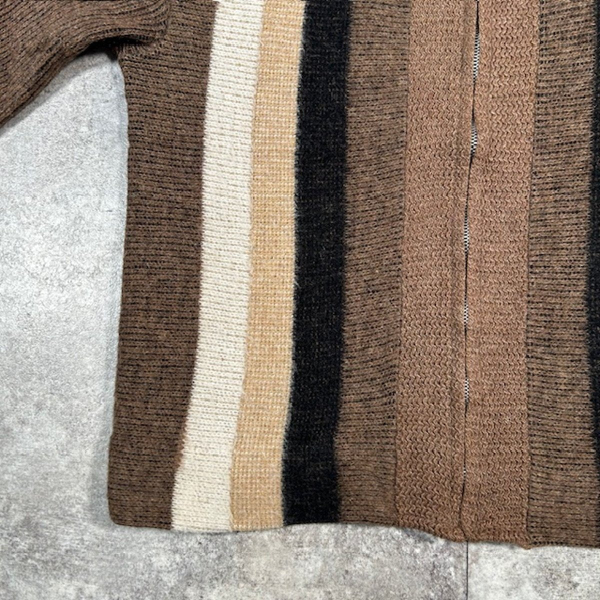 Barclay 60s Mohair Blend Full Zip Cardigan Multi
