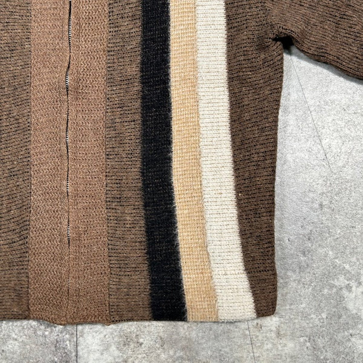 Barclay 60s Mohair Blend Full Zip Cardigan Multi