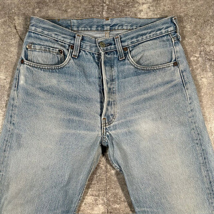 LEVI'S 80s 501 USA Made Denim Jeans Light Blue Size W30