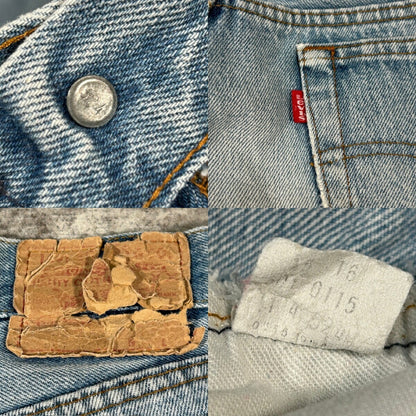 LEVI'S 80s 501 USA Made Denim Jeans Light Blue Size W30