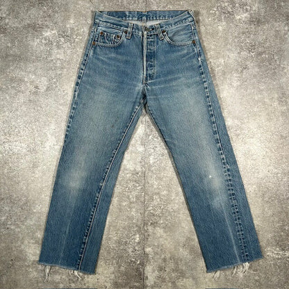 LEVI'S 80s 501 Redline Selvedge Cut-Off Jeans Size W29