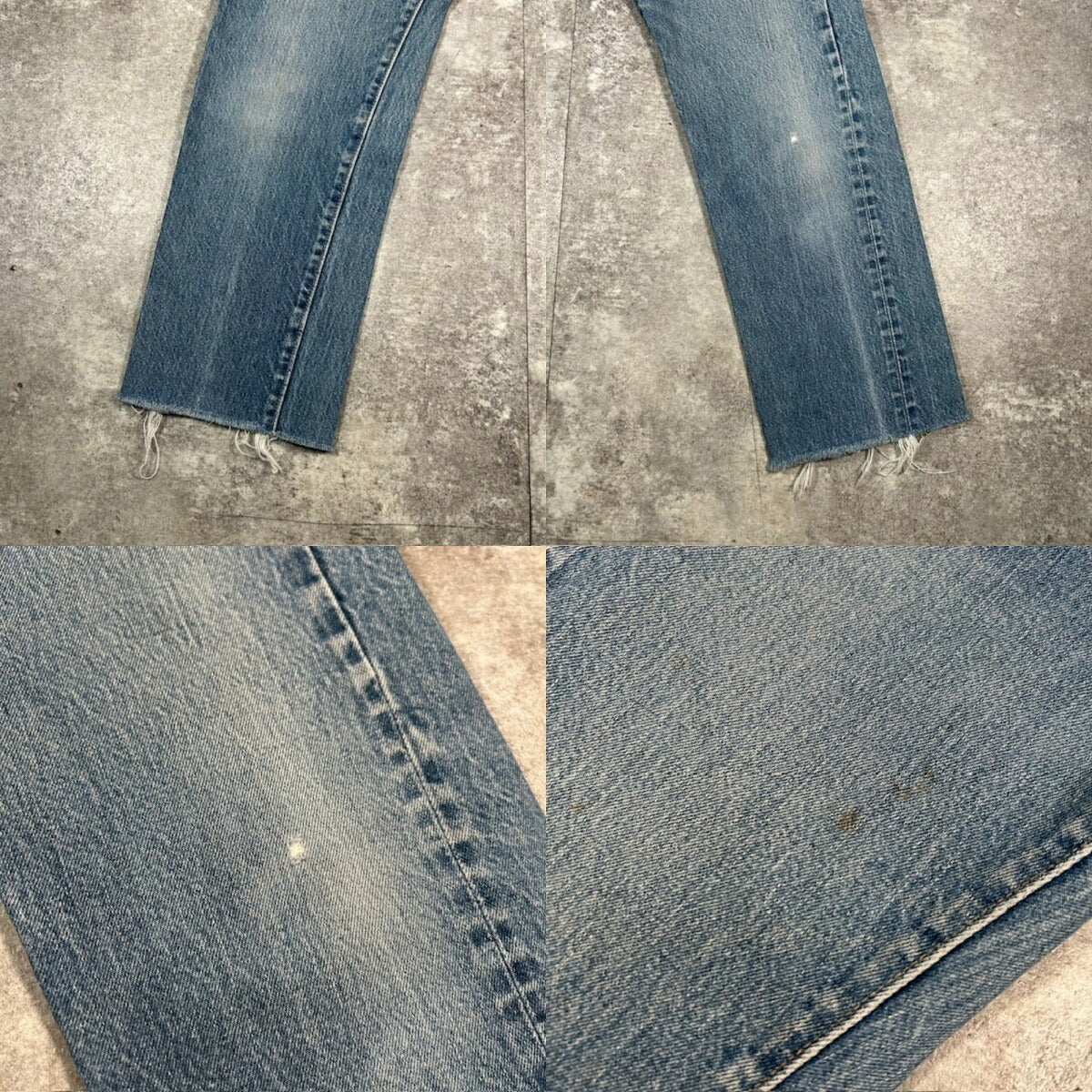 LEVI'S 80s 501 Redline Selvedge Cut-Off Jeans Size W29