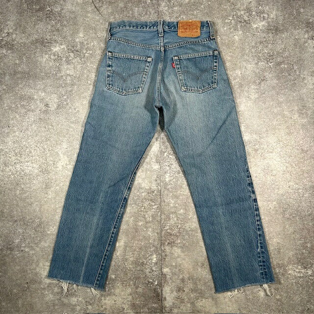LEVI'S 80s 501 Redline Selvedge Cut-Off Jeans Size W29