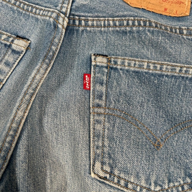 LEVI'S 80s 501 Redline Selvedge Cut-Off Jeans Size W29