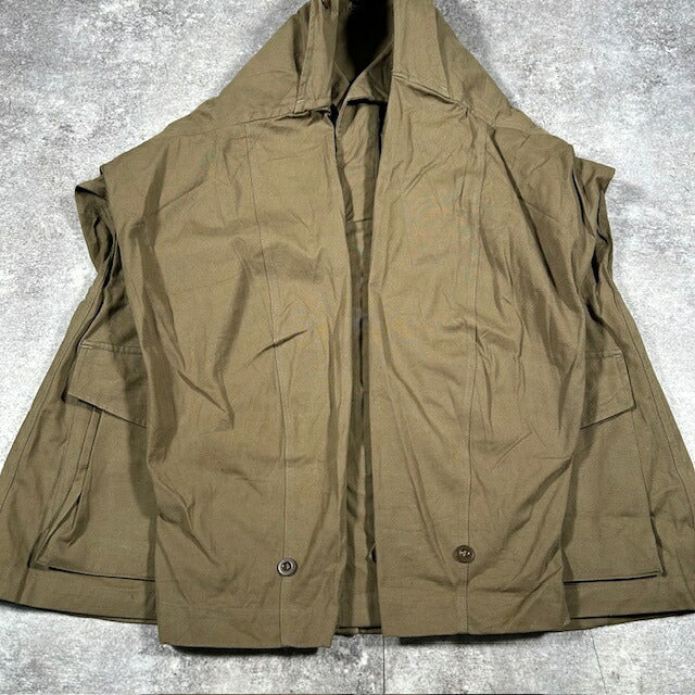 French Army 50s Vintage M-47 Field Jacket Green Size XXL