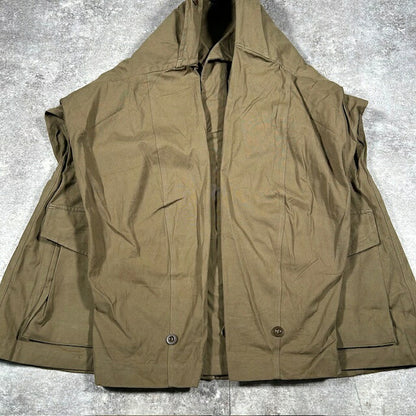 French Army 50s Vintage M-47 Field Jacket Green Size XXL