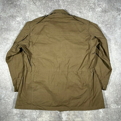 French Army 50s Vintage M-47 Field Jacket Green Size XXL
