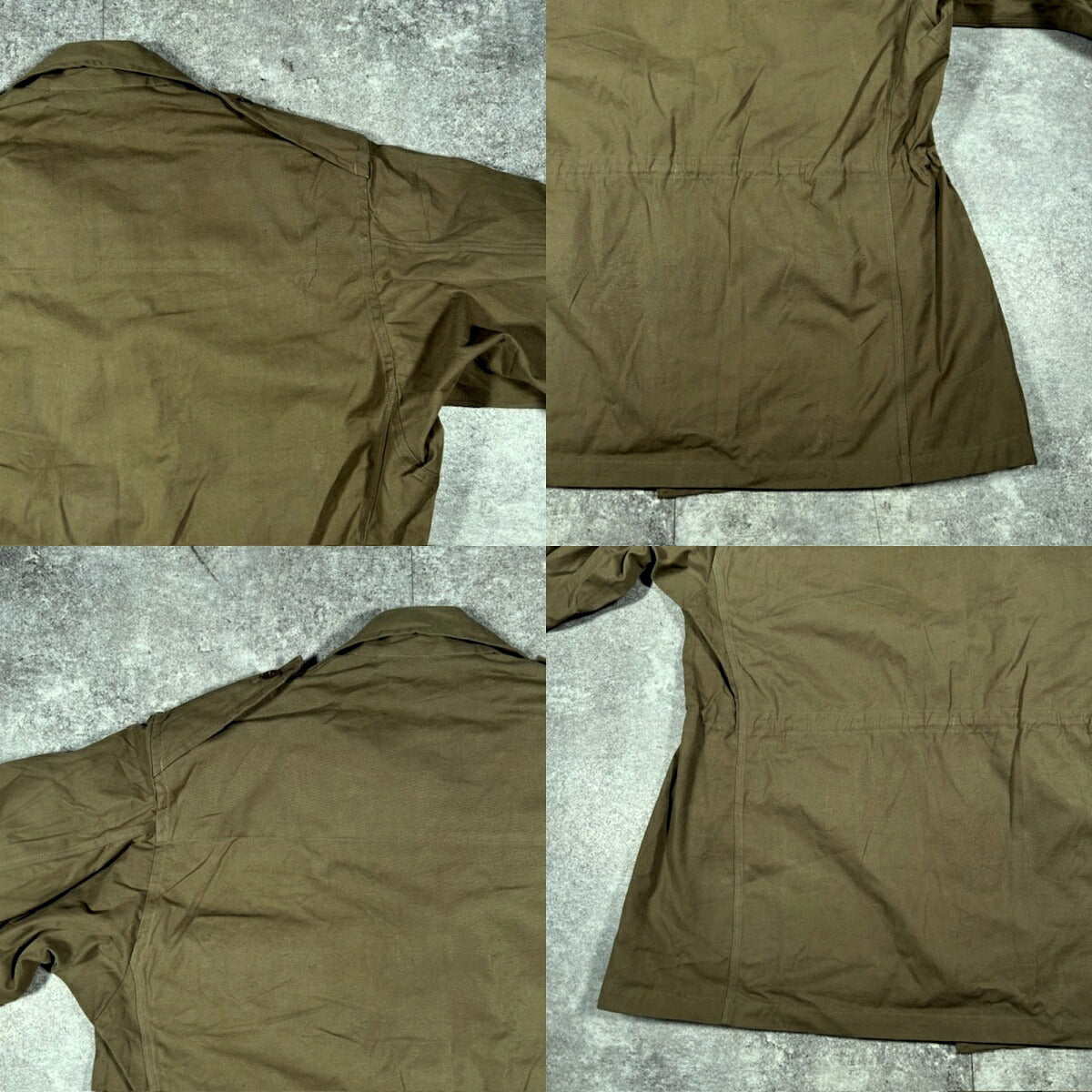 French Army 50s Vintage M-47 Field Jacket Green Size XXL