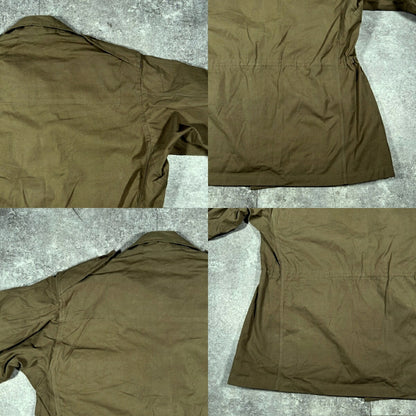 French Army 50s Vintage M-47 Field Jacket Green Size XXL