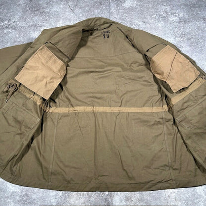 French Army 50s Vintage M-47 Field Jacket Green Size XXL