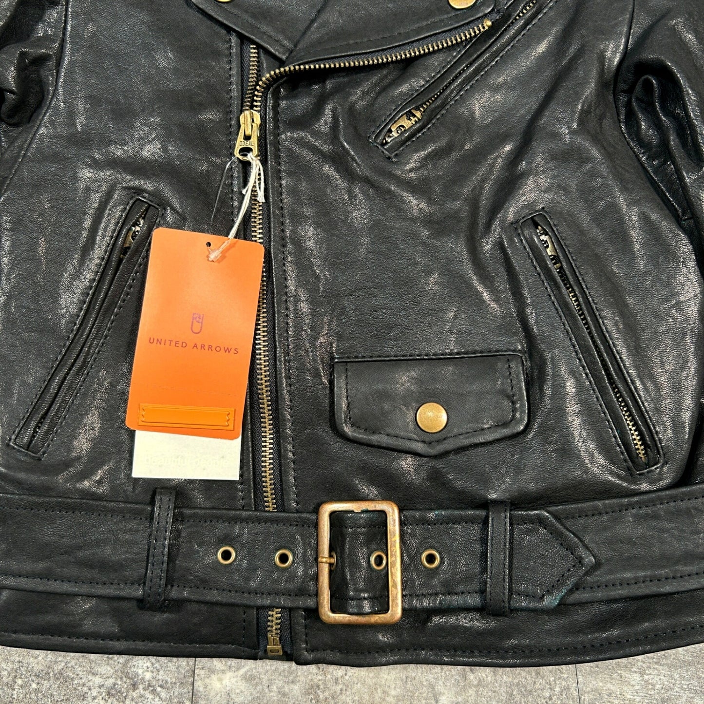 UNITED ARROWS x beautiful people Lamb Jacket Black Size 130