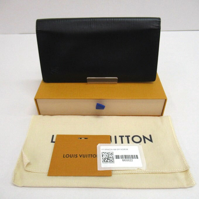 LOUIS VUITTON Epi Brazza Wallet Black