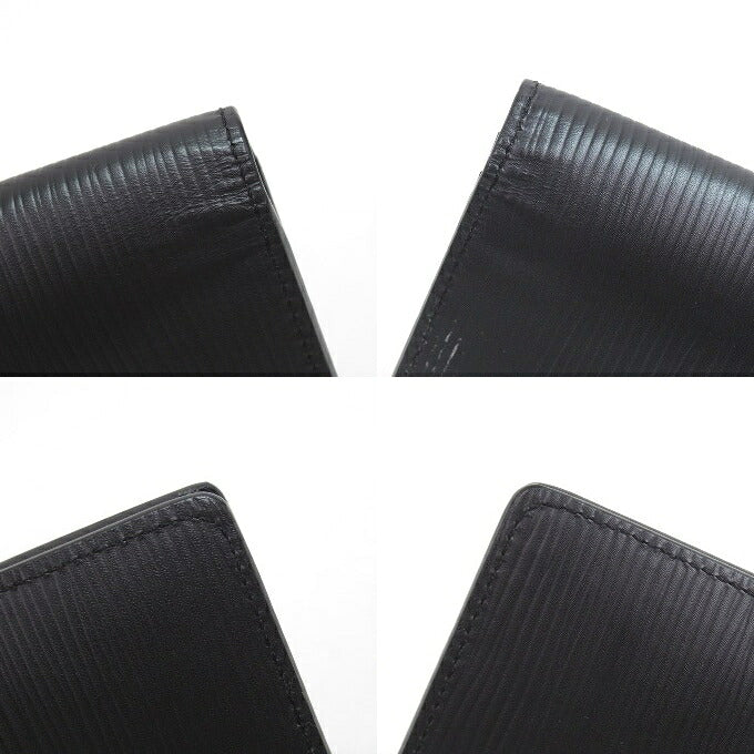 LOUIS VUITTON Epi Brazza Wallet Black