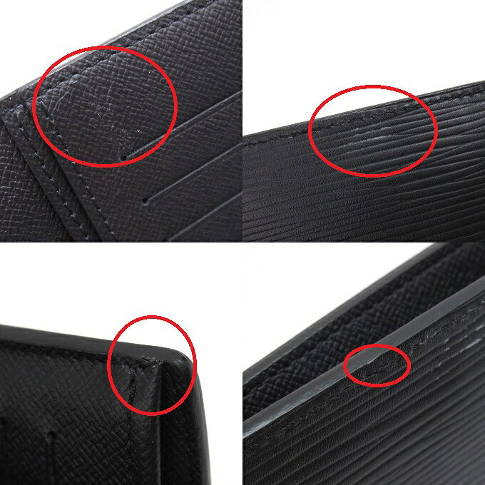 LOUIS VUITTON Epi Brazza Wallet Black