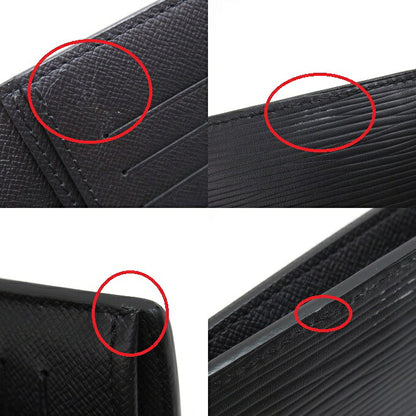 LOUIS VUITTON Epi Brazza Wallet Black