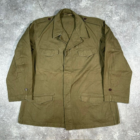 Military 50s French Army M-47 Early Jacket Green Size XXL