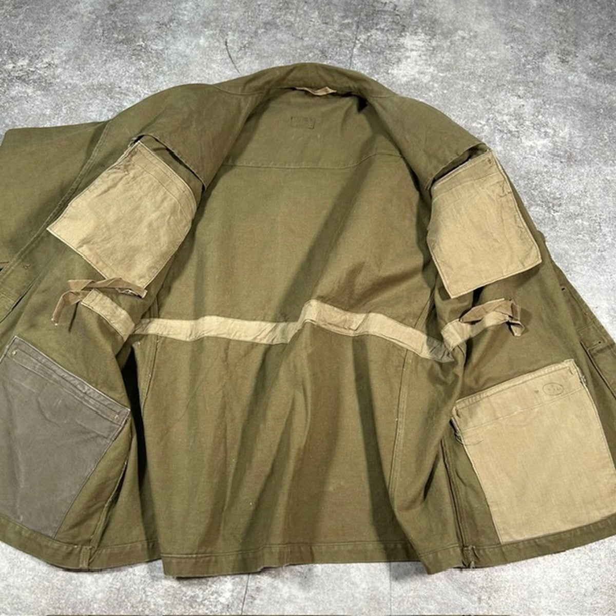 Military 50s French Army M-47 Early Jacket Green Size XXL
