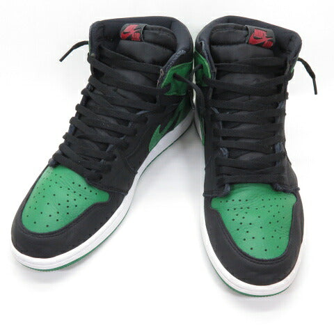 NIKE AIR JORDAN 1 Retro High OG Black Pine Green Sneakers
