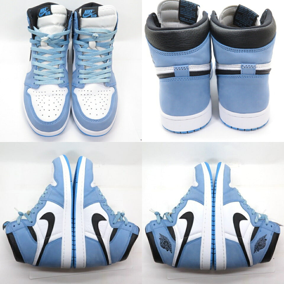 NIKE AIR JORDAN 1 Retro High OG White UNC Blue Sneakers
