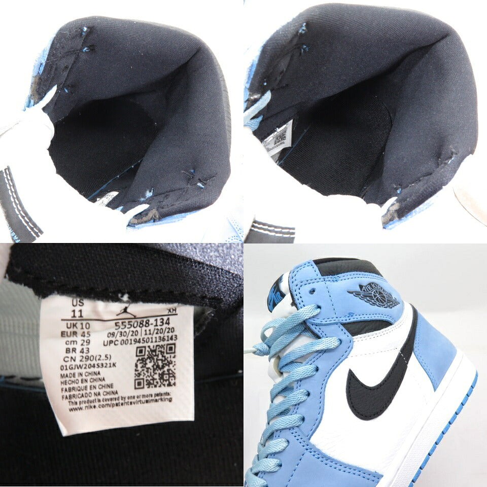 NIKE AIR JORDAN 1 Retro High OG White UNC Blue Sneakers
