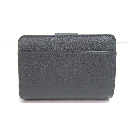 MICHAEL KORS Mercer Small Leather Wallet Gray Size ONE SIZE