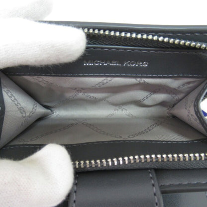MICHAEL KORS Mercer Small Leather Wallet Gray Size ONE SIZE
